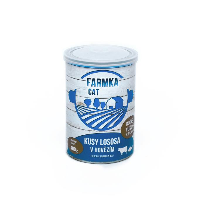 DÁREK - FARMKA CAT 400g s lososem