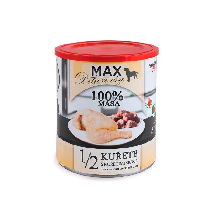 DÁREK - MAX 1/2 kuřete s kuřecími srdci 800g