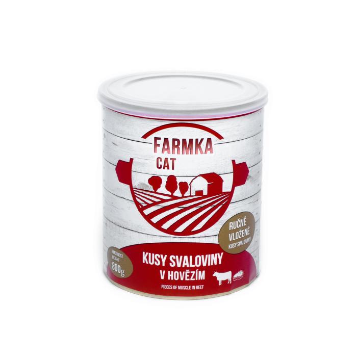 DÁREK - FARMKA CAT 800g se svalovinou
