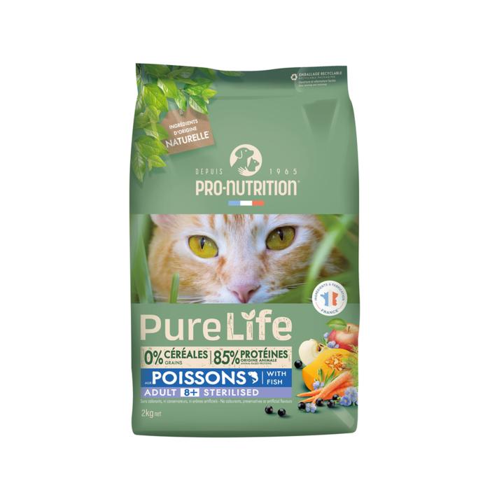 DÁREK - Pro-Nutrition PURE LIFE CAT 8+ steril. 8kg