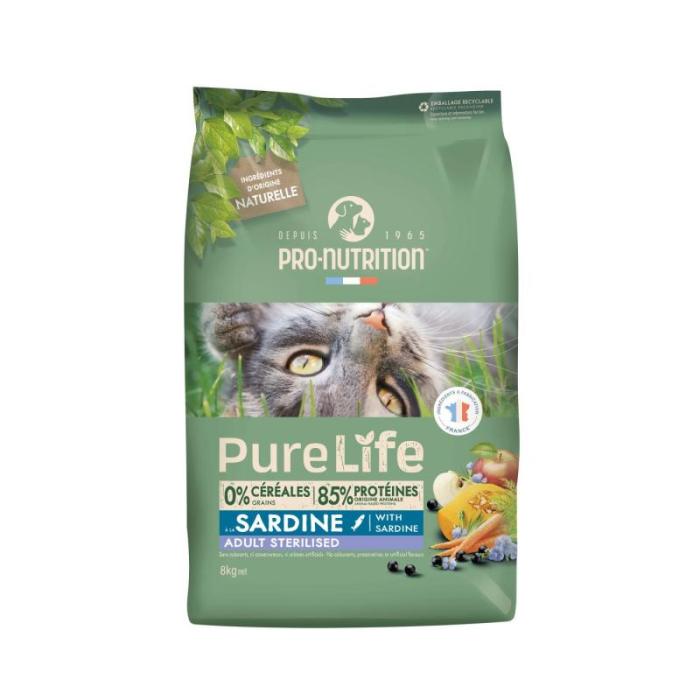 DÁREK -Pro-Nutrition PURE LIFE CAT adult sterilized 8kg