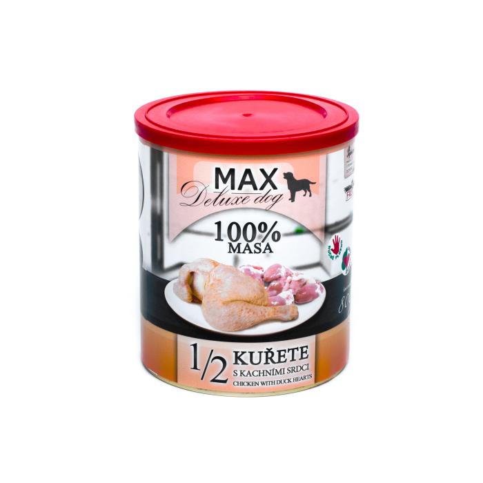 MAX 1/2 kuřete s kachními srdci 800g