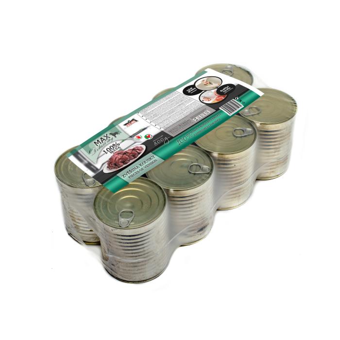 MAX zvěřina kousky 800g CHOVATELSKÉ BALENÍ 8 ks