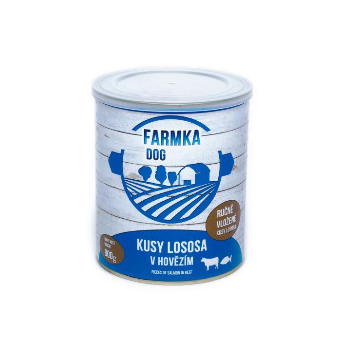 FARMKA DOG s lososem 800g