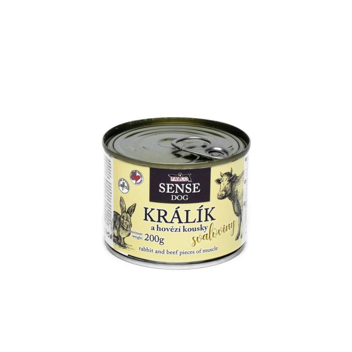 FALCO SENSE DOG králík a hovězí 200g