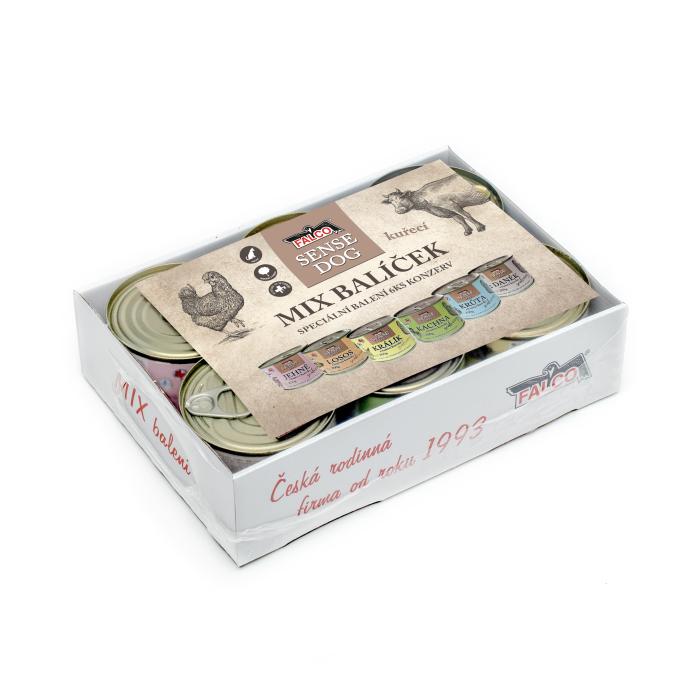 Mix balení SENSE DOG kuřecí 200g