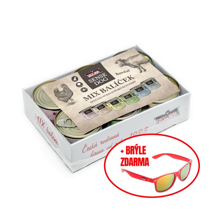 Mix balení SENSE DOG hovězí 200g