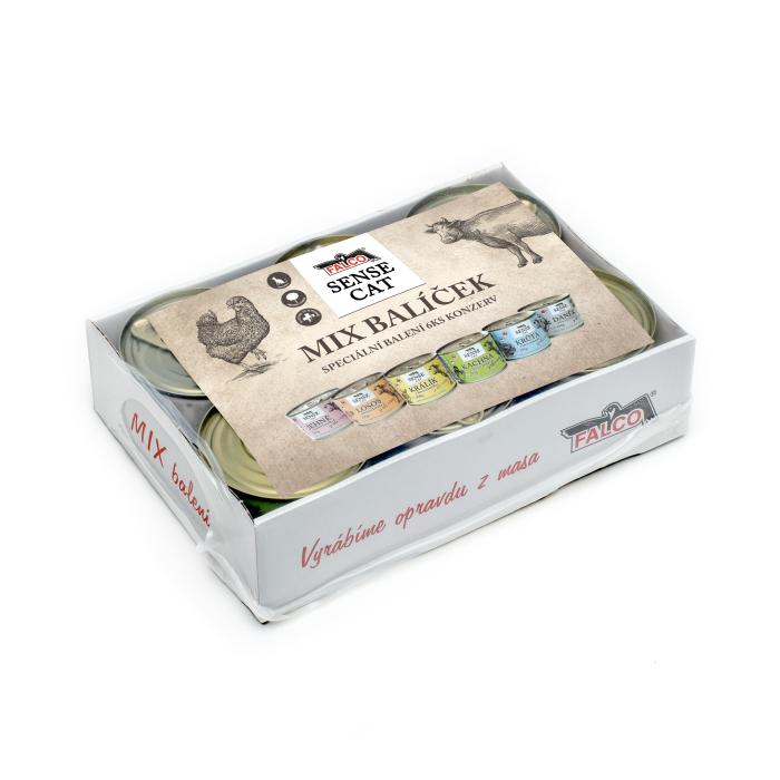 Mix balení SENSE CAT hovězí 200g