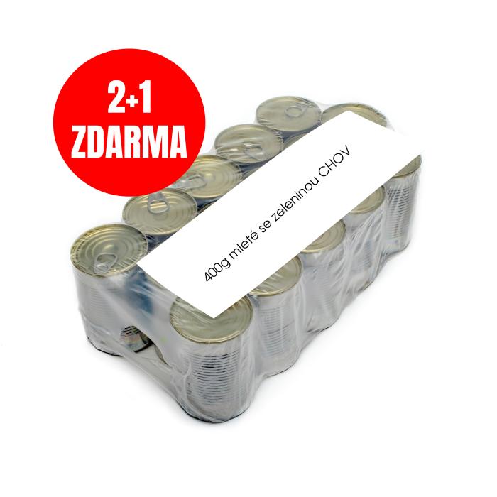 Mleté se zeleninou 400g CHOVATELSKÉ BALENÍ 15 ks