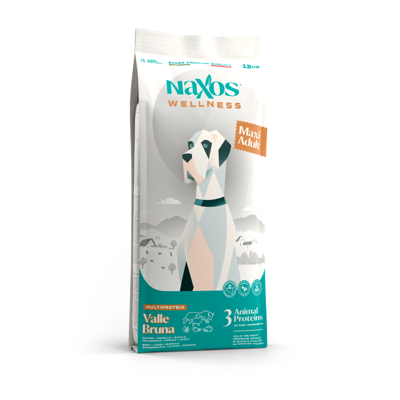 NAXOS wellness adult maxi hovězí, jehněčí, buvolí 12kg