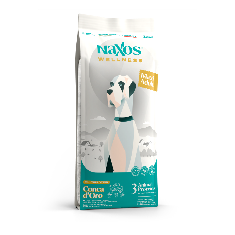 NAXOS wellness adult maxi kuřecí, krůtí, kachní 12kg