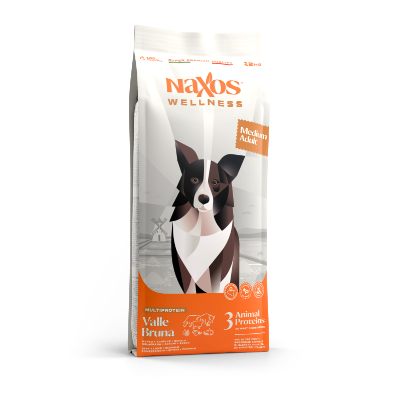 NAXOS wellness adult medium hovězí, jehněčí, buvolí 12kg