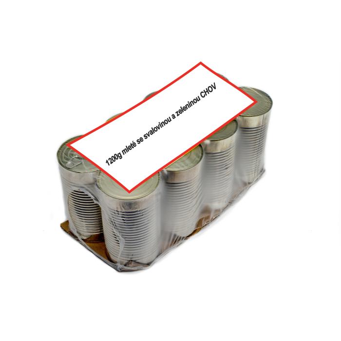 1200g mleté se svalovinou a zeleninou CHOV/8ks