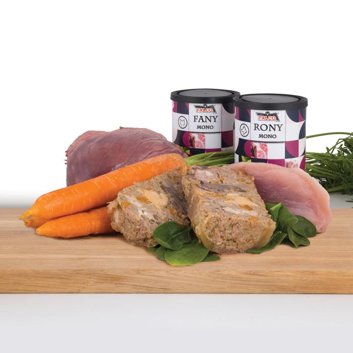 RONY MONO vepřová svalovina s mrkví a špenátem 800g