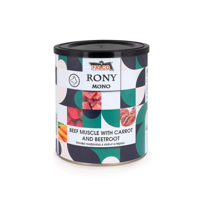 RONY MONO 800g hovězí svalovina s mrkví a řepou
