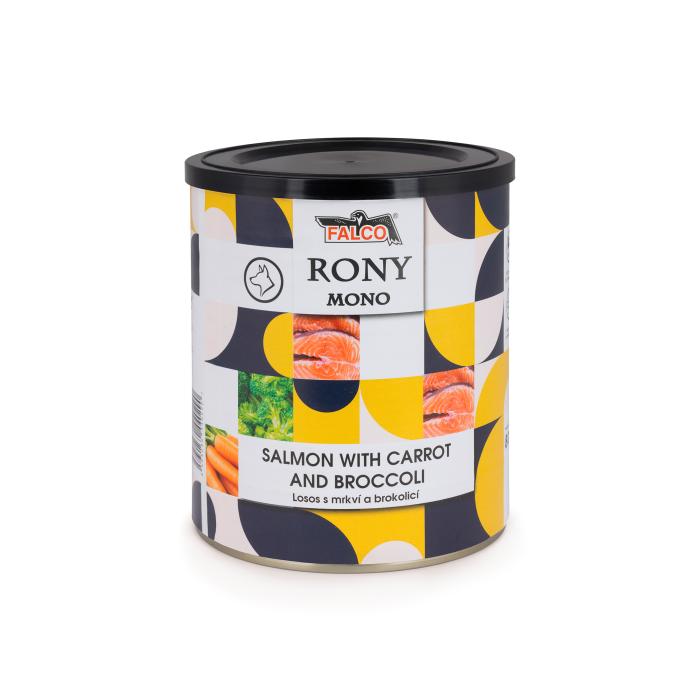 RONY MONO 800g losos s mrkví a brokolicí