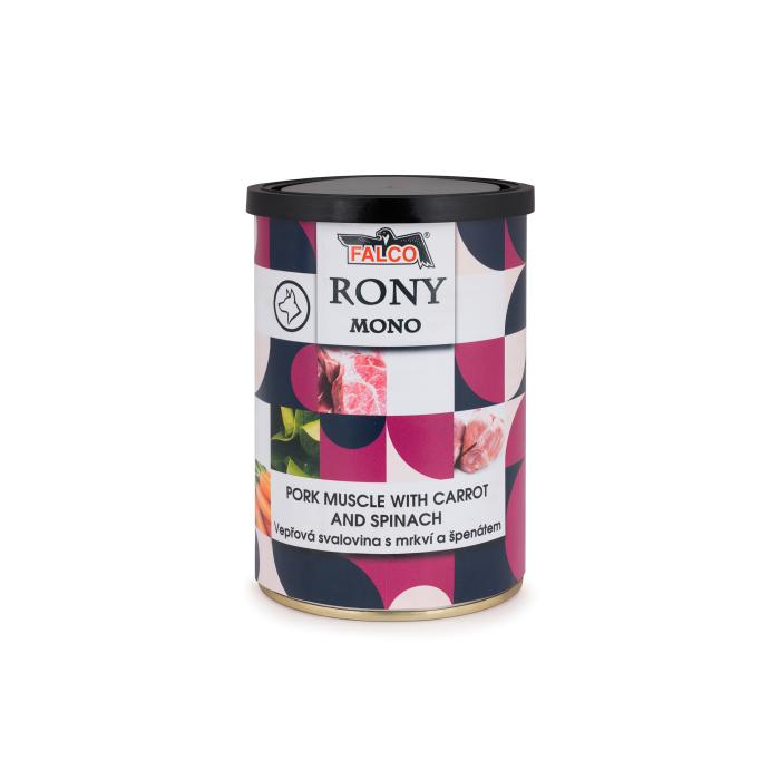 RONY MONO 400g vepřová svalovina s mrkví a špenátem