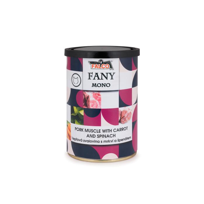 FANY MONO 400g vepřová svalovina s mrkví a špenátem
