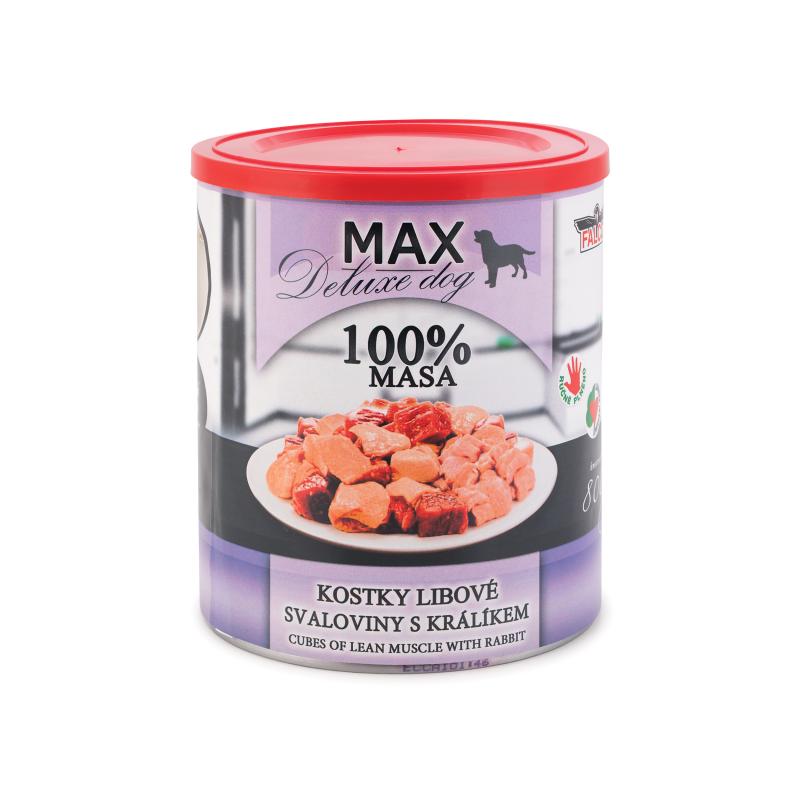 MAX kostky libové svaloviny s králíkem 800g