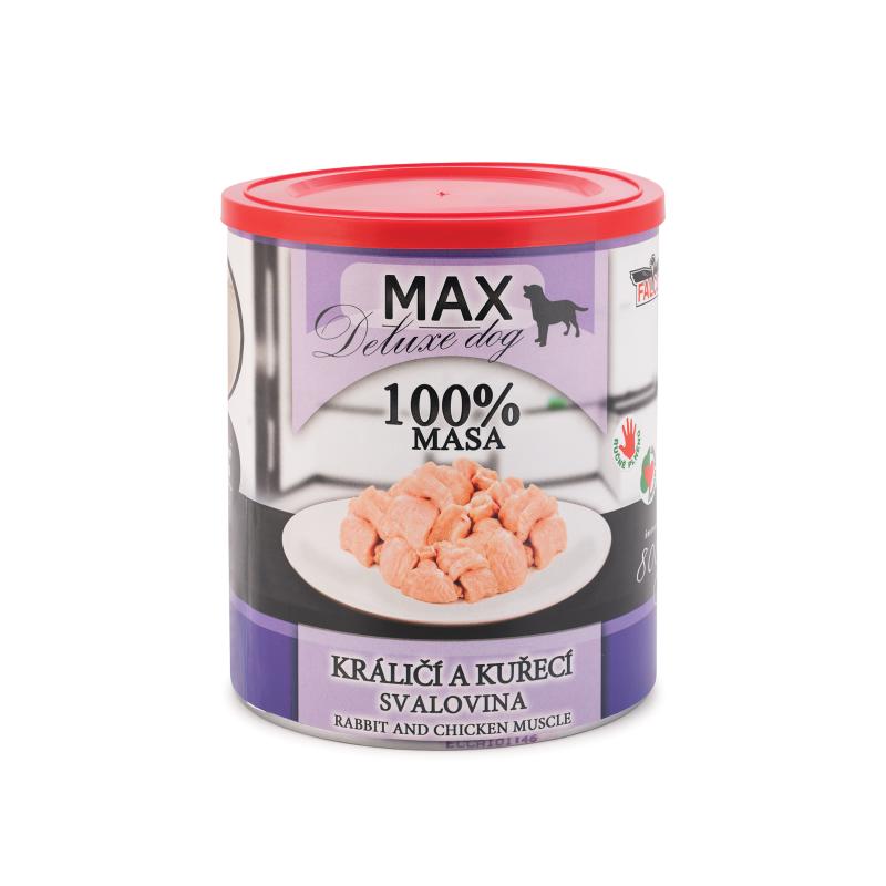 MAX králičí a kuřecí svalovina 800g
