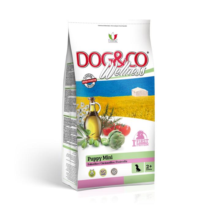 DOG&CO wellness puppy mini kuře s rýží 7kg