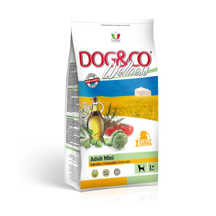 DOG&CO wellness adult mini kuře s rýží 7kg