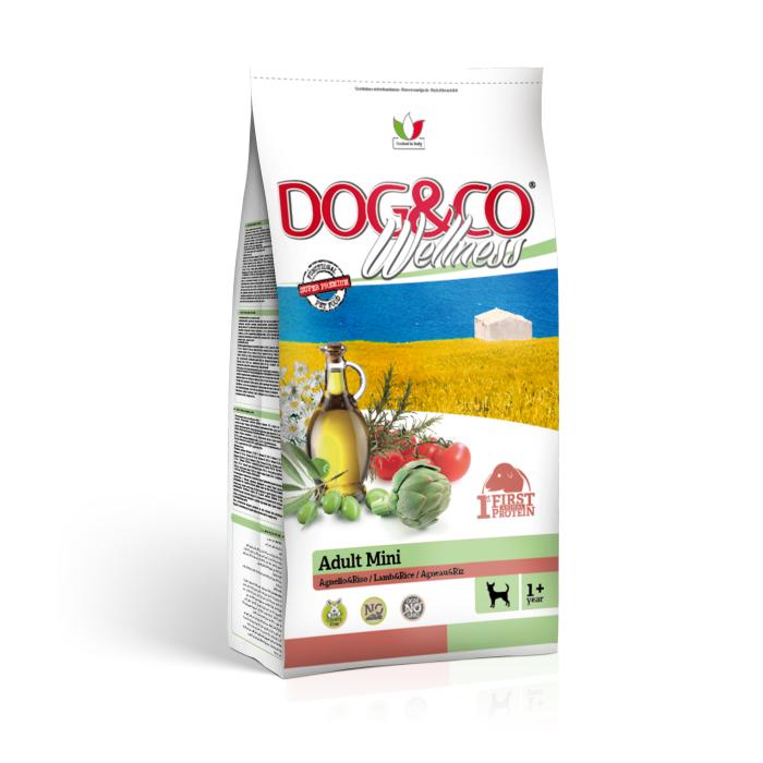 DOG&CO wellness adult mini jehněčí s rýží 7kg