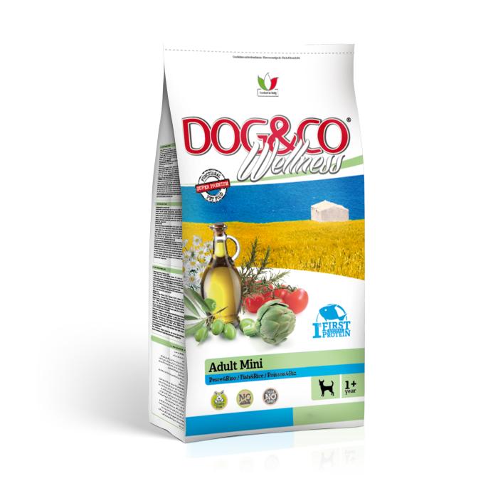 DOG&CO wellness adult mini ryba s rýží 7kg
