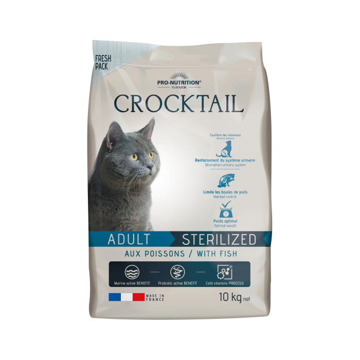 Flatazor CROCKTAIL adult sterilized ryba10kg