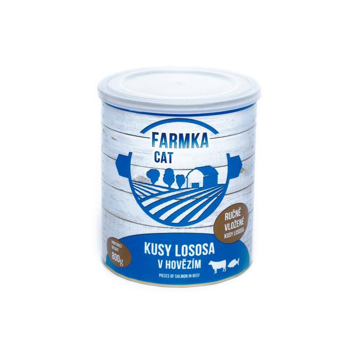 FARMKA CAT s lososem 800g